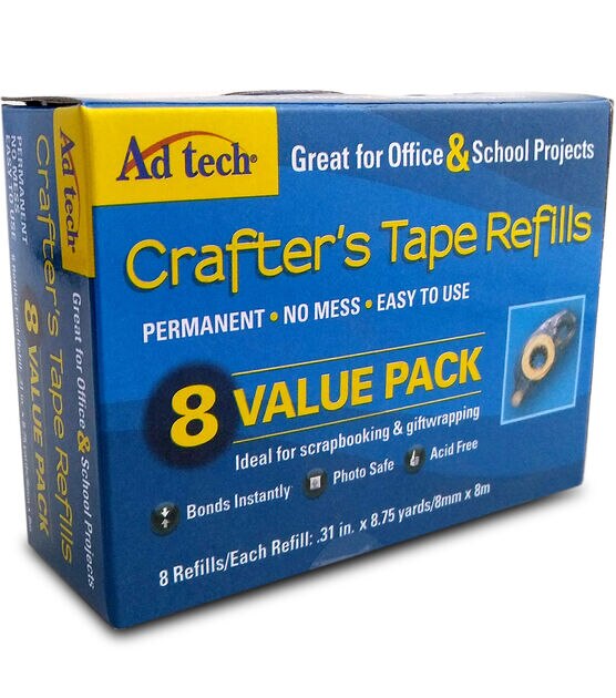 AdTech Crafters Permanent Double Sided Adhesive Tape - 4 Count