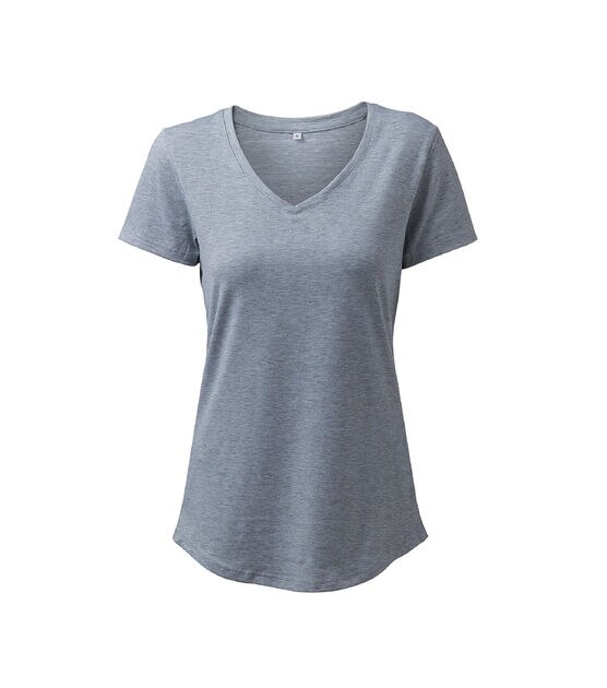 Cricut Gray Infusible Ink Women's V Neck T Shirt Blank, , hi-res, image 2