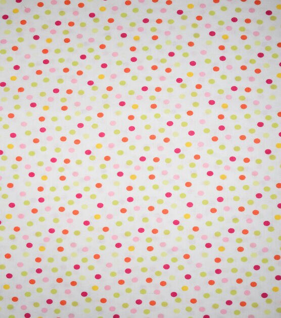 White Multi Dots Keepsake Calico Cotton Fabric | JOANN