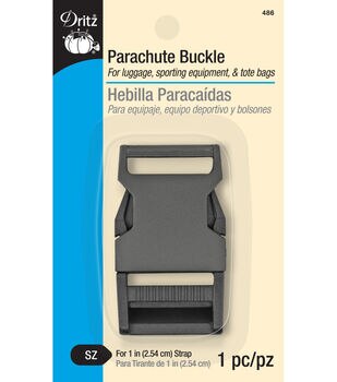 Parachute Buckle W/Reflective Center For 1-1/2'' Strap-Black