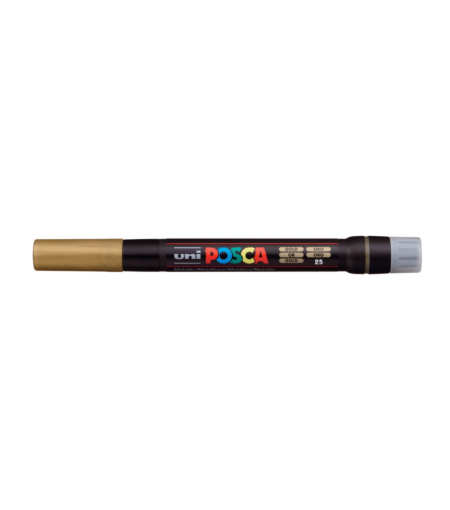 POSCA Brush Tip Paint Marker, Gold, hi-res