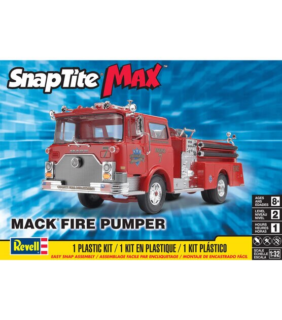 Revell Snap Tite Max Mack Fire Pumper Model Building Kit