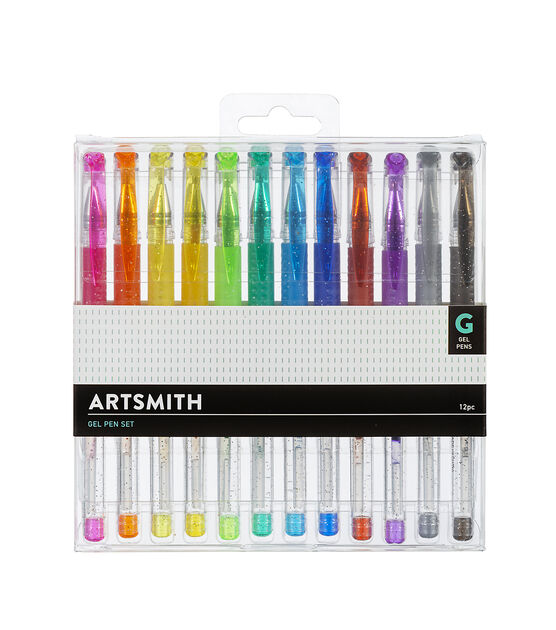 Hello Hobby Gel Pens Set, Multicolor, 12 Piece