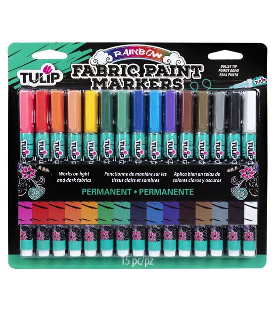 Tulip Dual-Tip Fabric Marker Set 14pc-Assorted Colors, 1 count - City Market