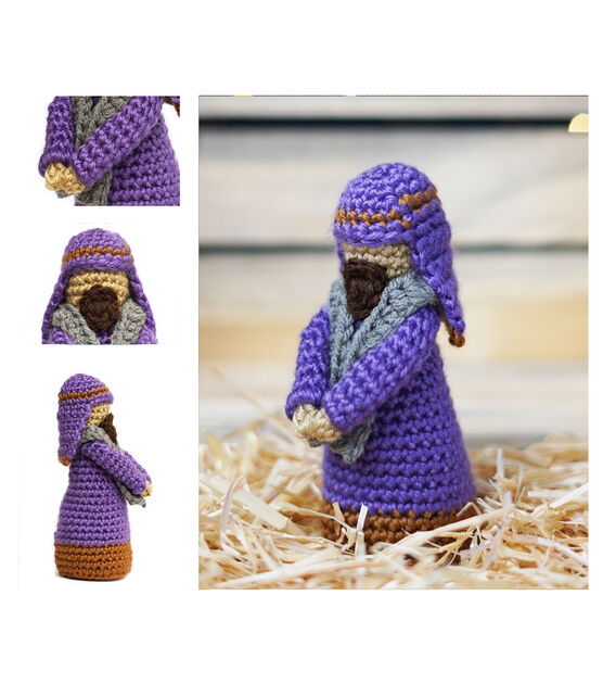 Leisure Arts Christmas Crochet Nativity Kit, , hi-res, image 16