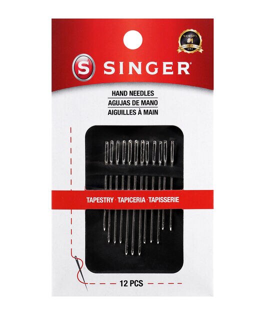 SINGER Assorted Tapestry Hand Needles - Sizes 18-22