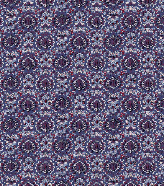 Springs Creative Blue Bandana Cotton Fabric by Keepsake Calico