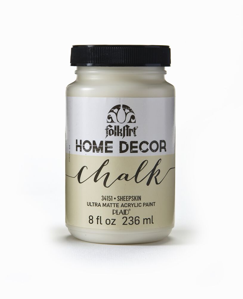 FolkArt Home Decor Chalk Paint 8 oz- White Adirondack