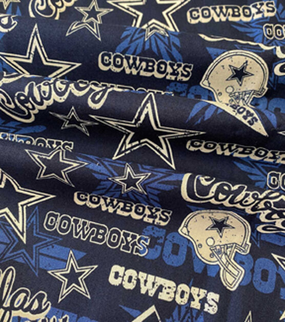 : NFL Cotton Broadcloth Dallas Cowboys Retro Blue, Quilting  Fabric by the Yard : Arts, Crafts & Sewing