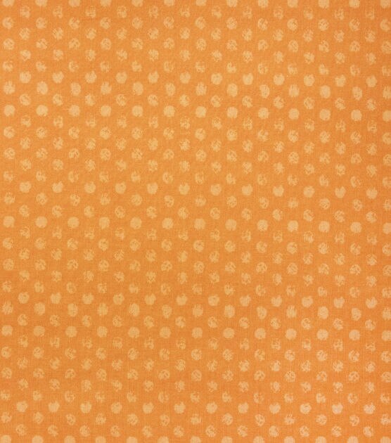 Dots on Orange Cotton Fabric by Keepsake Calico