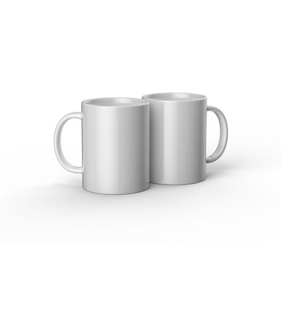 Cricut Beveled Ceramic Mug Blank 15 oz ,White