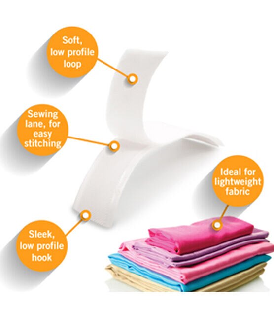 VELCRO® Brand Sleek & Thin™ Stick on Fabric Fasteners