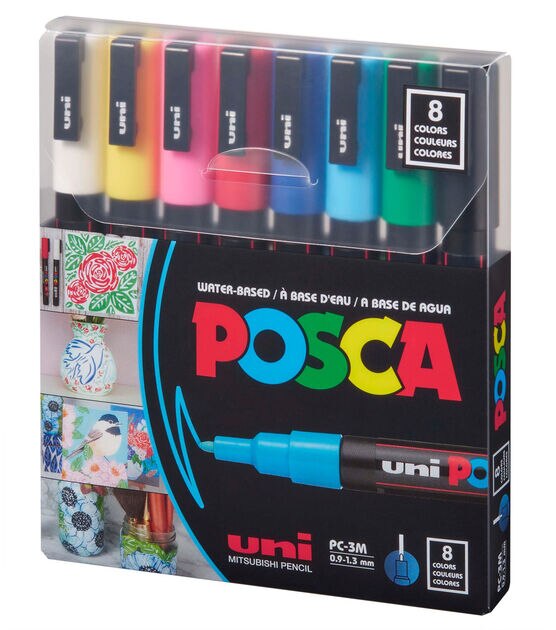 Posca Paint Markers Fine 8 Pack - Tesco Groceries