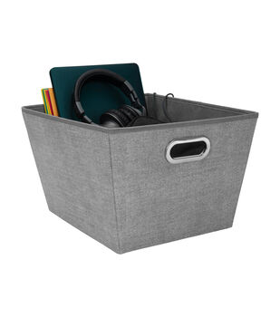 Simplify 12 Heather Gray Collapsible Storage Cube