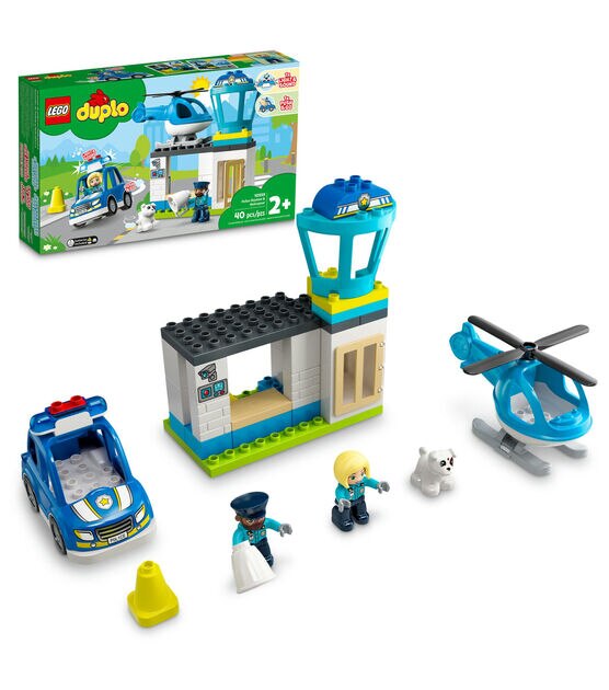 LEGO 40pc Duplo Police Station & Helicopter 10959 Building Toy Set