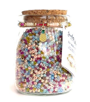 Large Hair Bead Kit-Bright Pearl