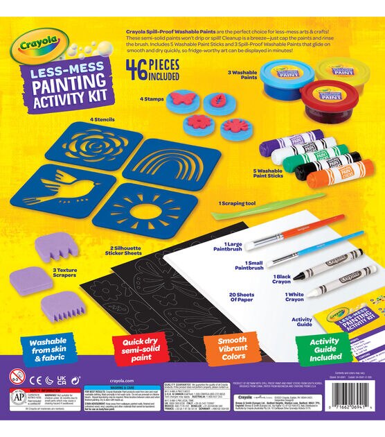 Crayola, Toys, Crayola Spill Proof Washable Paint Set