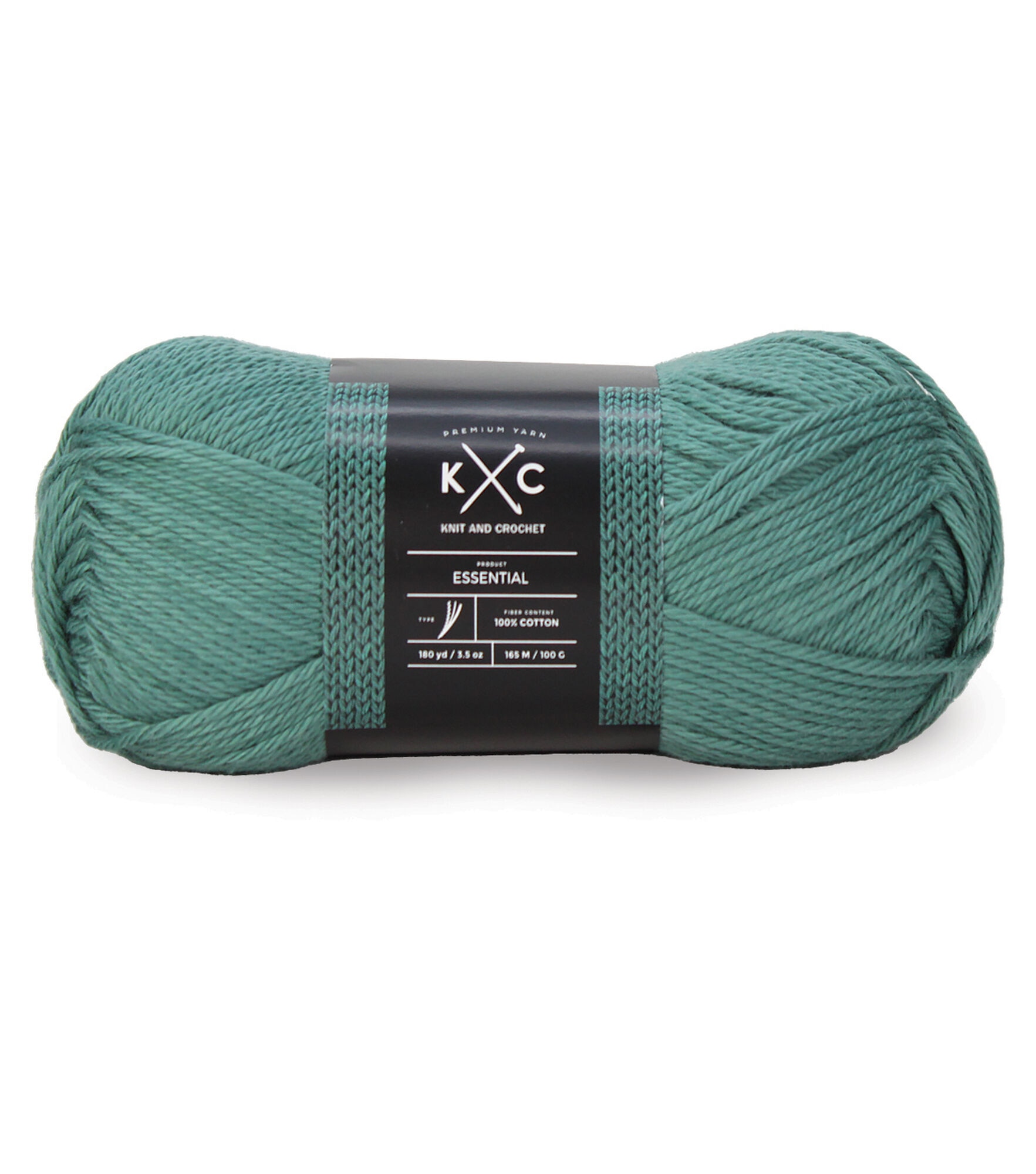 Essential 180yds Light Weight Cotton Yarn by K+C, Rain Forest, hi-res