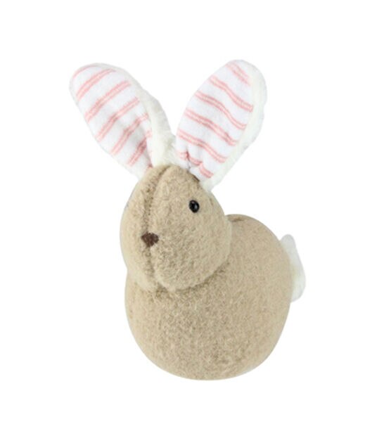 Northlight Easter 9" Tawny Brown and White Plush Rabbit