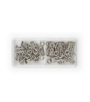 Dritz Hooks & Eyes, 14 pc, Nickel, Size 3