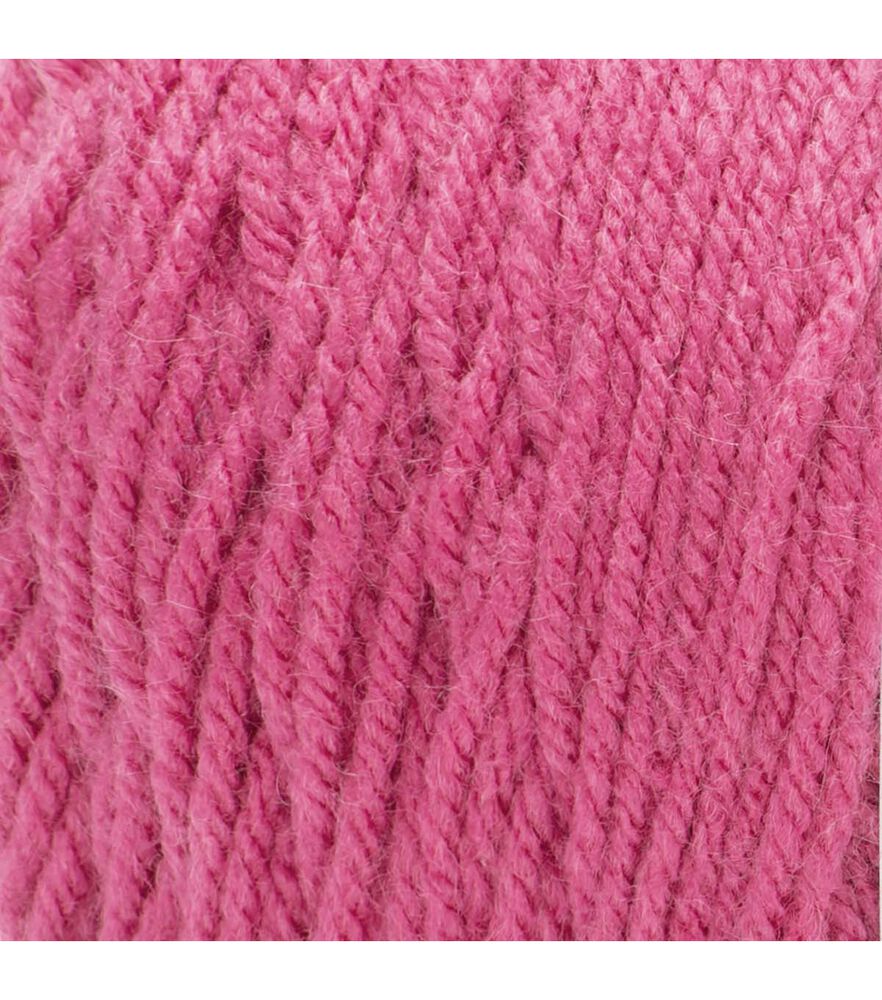 Bernat Premium Worsted Acrylic Yarn 6 Bundle, Candy Pink, swatch, image 3