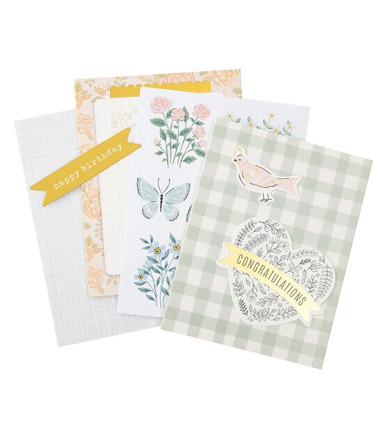 American Crafts Crate Paper Gingham Garden Card Kit, , hi-res, image 3