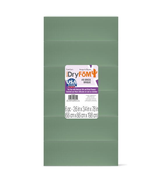 Foam Rectangles for Crafts (12 x 6 x 1 In, 6 Pack)