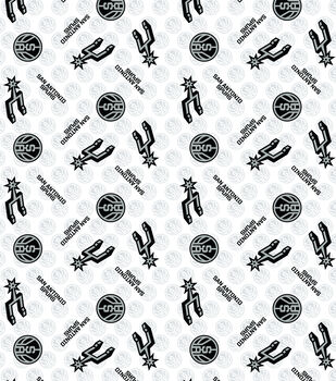 San Antonio Spurs NBA Ditsy City Colors Cotton Fabric