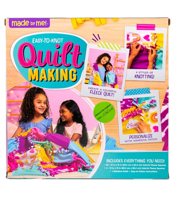 Made By Me Easy-to-Knot Quilt Making Kit