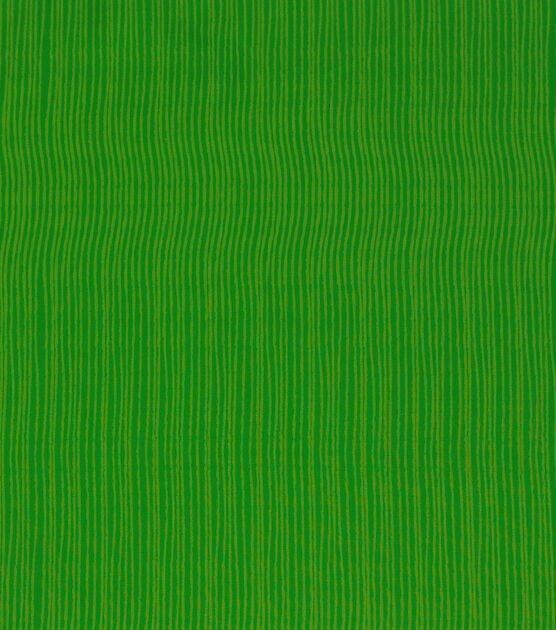 Keepsake Calico Cotton Fabric Wavy Stripe Green | JOANN
