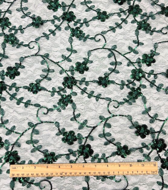 Emerald Green Lace Fabric -  Canada