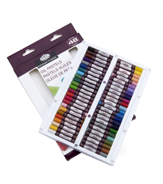 Royal Langnickel Essentials Oil Soft Pastels 24 Assorted Colors Square  Round