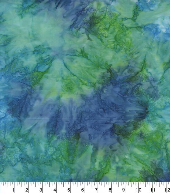 Legacy Studio Batik Cotton Fabric Tie Dye Blue Green | JOANN