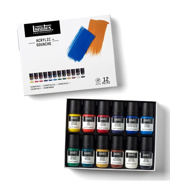 Liquitex Acrylic Gouache Set of 6 Primaries 59ml/2oz - Wet Paint Artists'  Materials and Framing