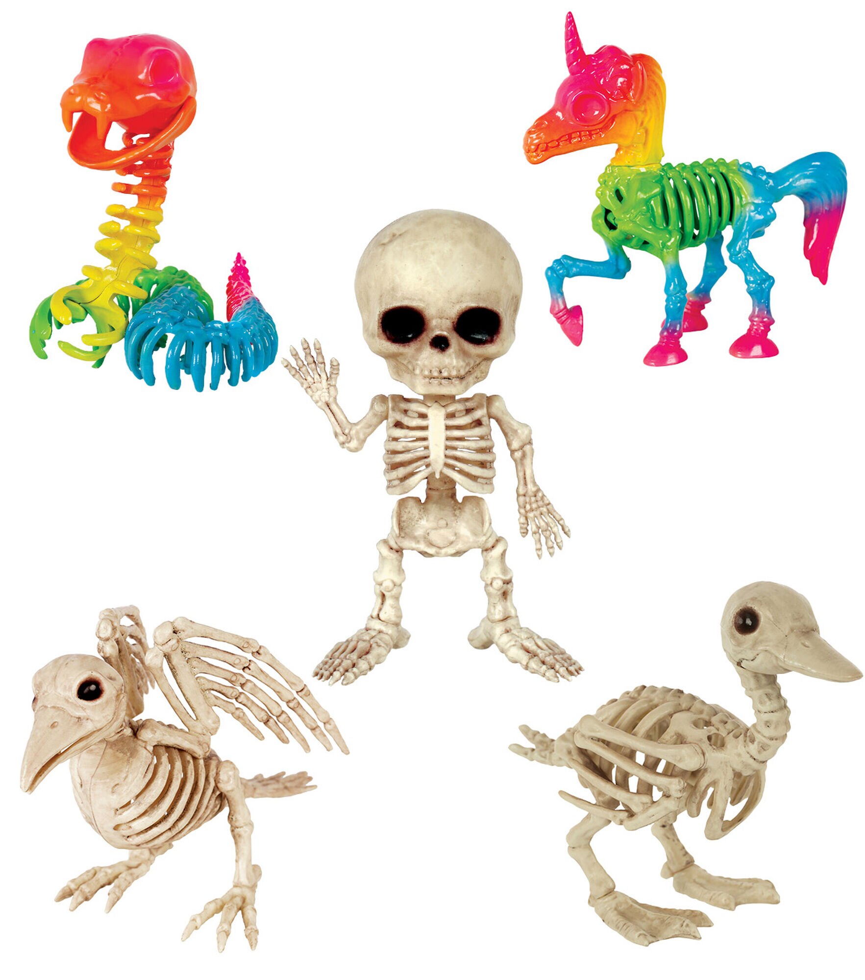 20pcs Halloween Festa Tema Kids Brinquedos Arranjo Esqueleto Alien