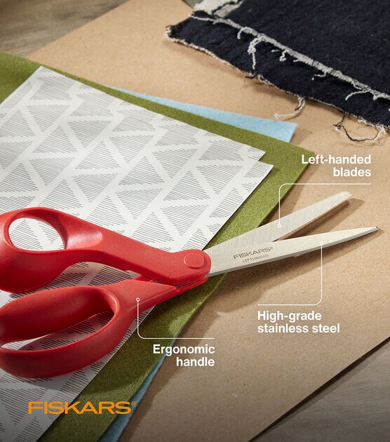 Fiskars Left-Handed Scissors - 8 - Stonemountain & Daughter Fabrics