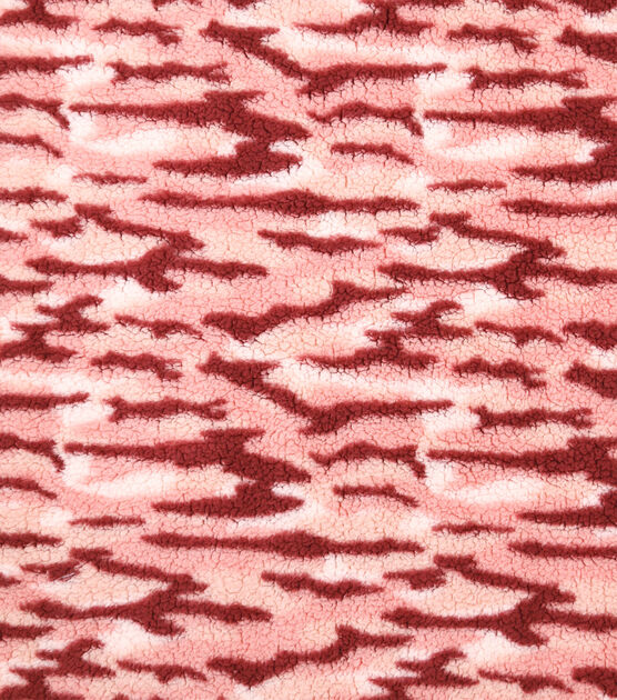 Camouflage Sherpa Fabric