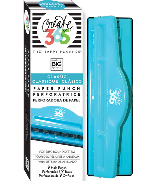 Create 365 The Happy Planner BIG Weekly Box Punch Color Blue Mint Condition