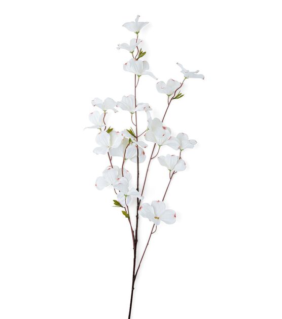 41.5" Spring White Dogwood Stem by Bloom Room