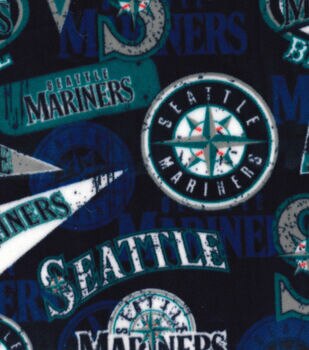 Seattle Mariners Fabric, Wallpaper and Home Decor