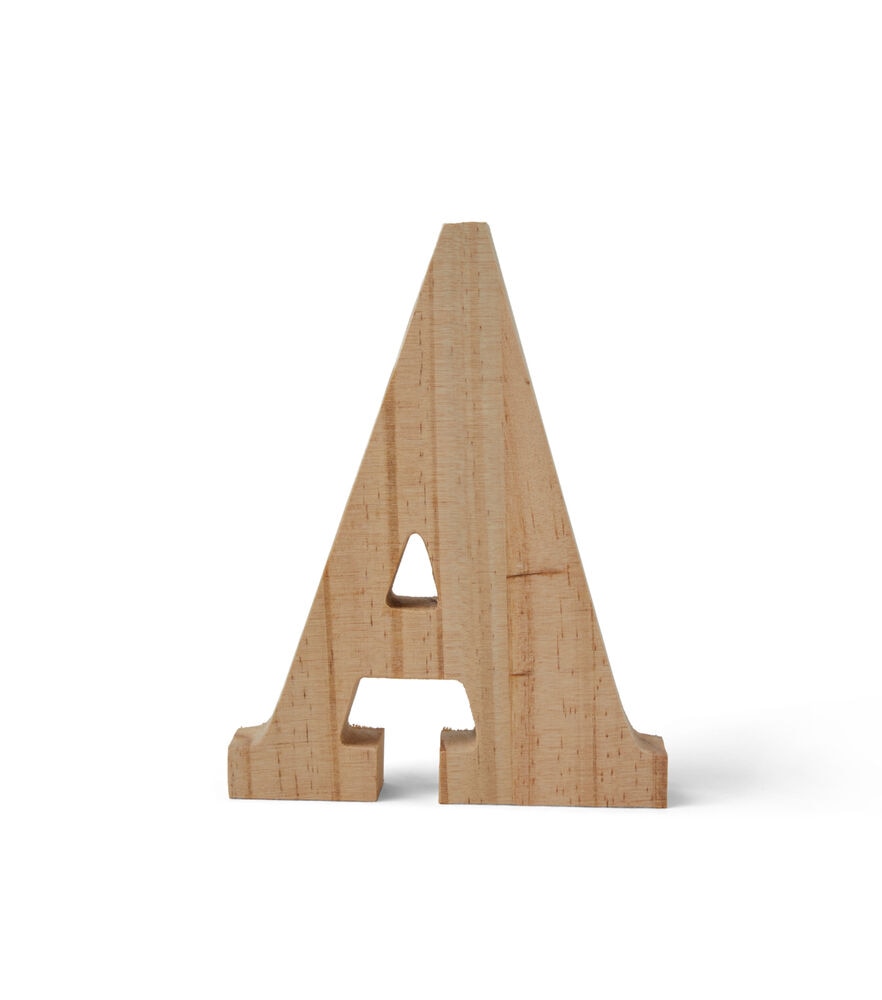 8 Decorative Solid Block Wooden Letters Alphabets Words Natural