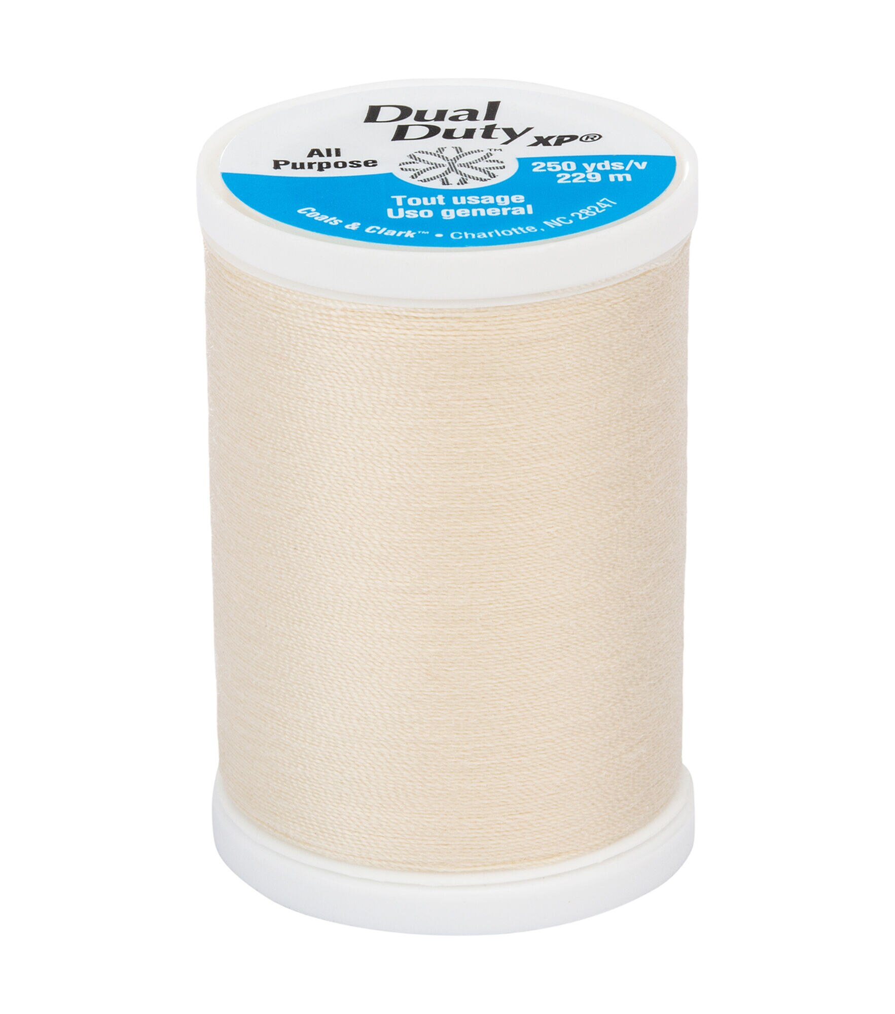 Coats & Clark 250yd Dual Duty XP 35wt General Purpose Thread, #7100dd Pale Yellow, hi-res