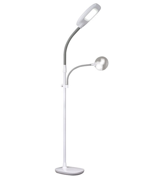 OttLite 64" EasyView LED Craft Floor Lamp With Magnifier, , hi-res, image 3