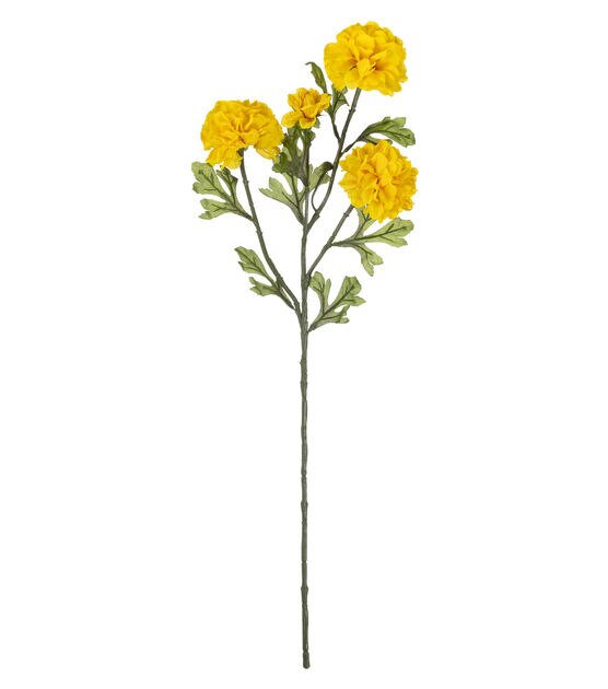 30" Yellow Marigold Stem by Bloom Room