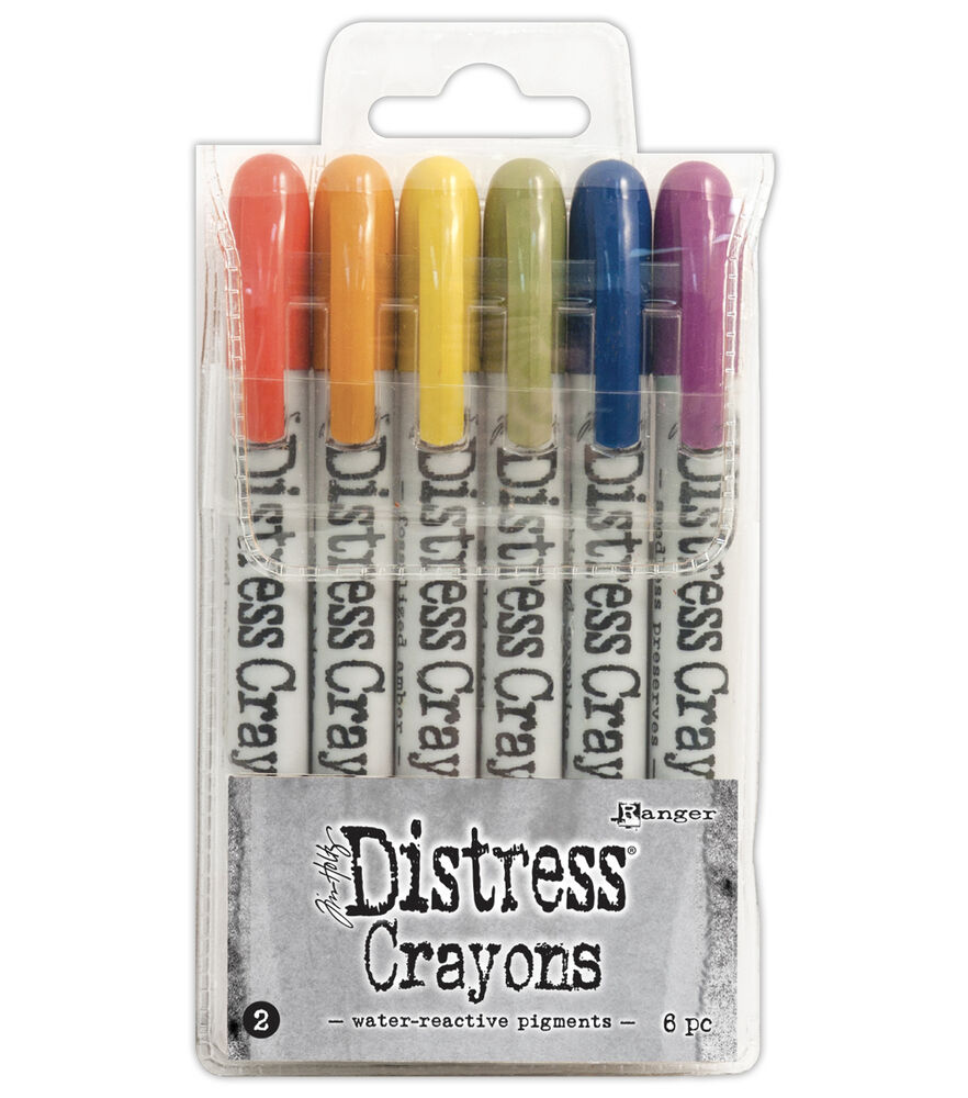 Tim Holtz Distress Pearlescent Crayons: Holiday Set 2 TSCK78265