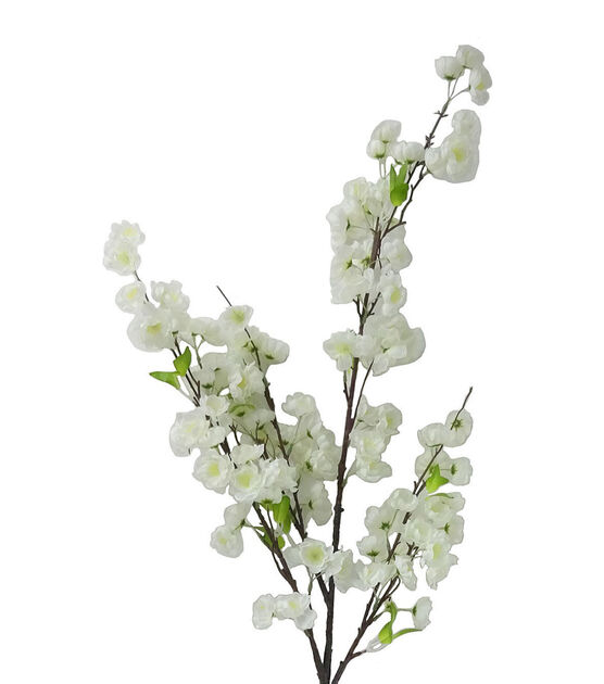 49" White Cherry Blossom Stem by Bloom Room, , hi-res, image 2