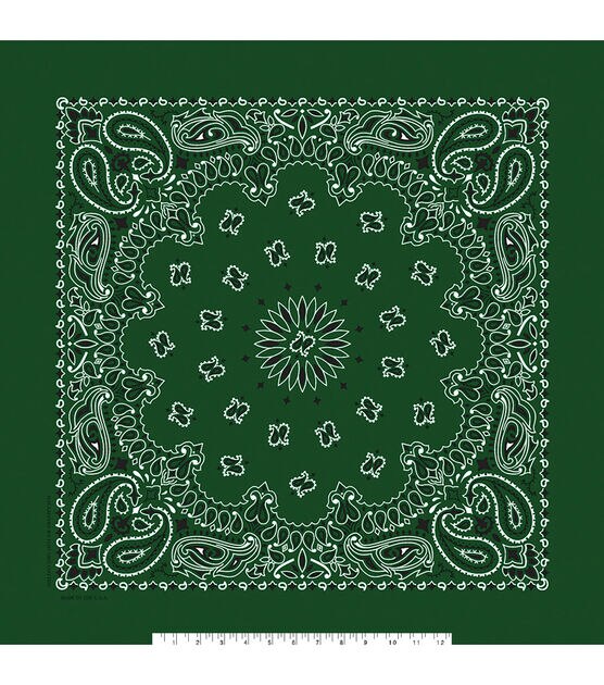 22" x 22" Cotton Paisley Bandana, , hi-res, image 13