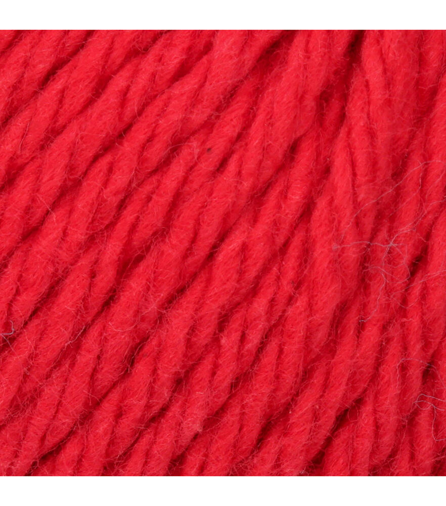 Lily Sugar'n Cream Super Size Worsted Cotton Yarn, Red, swatch, image 8