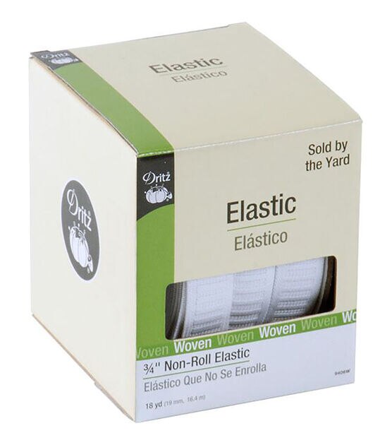 1/2'' Non-Roll Elastic-White