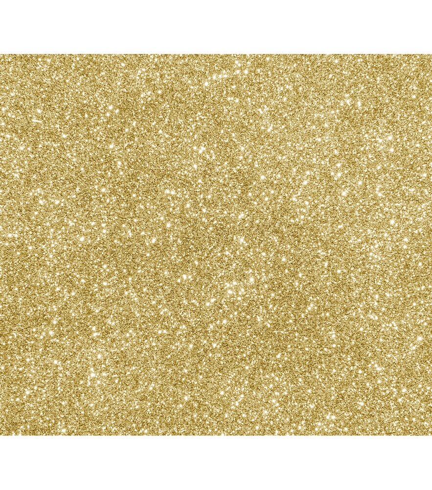 Cricut Joy 5.5" x 19" Glitter Smart Iron On Roll, Gold Glitter, swatch, image 2